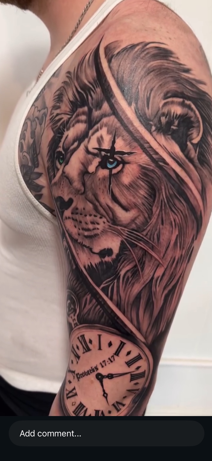 Lion & pocket watch